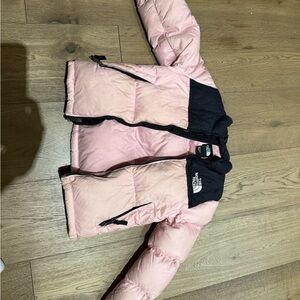 The North Face Blush Pink and Black Jacket